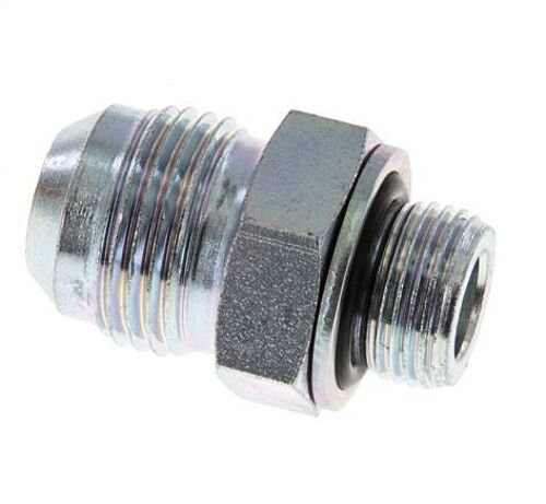 Raccord JIC double G3/8'' x UNF 7/8''-14 Acier NBR 210bar (2950.5psi) [2 Pièces]