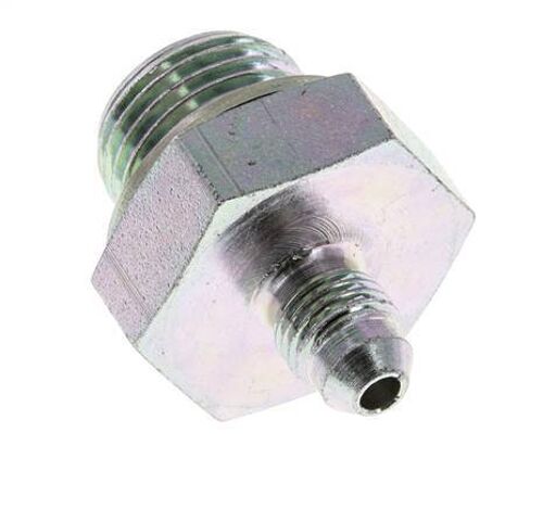 JIC Double Nipple G1/2'' x UNF 7/16''-20 Acier NBR 310bar (4355.5psi)