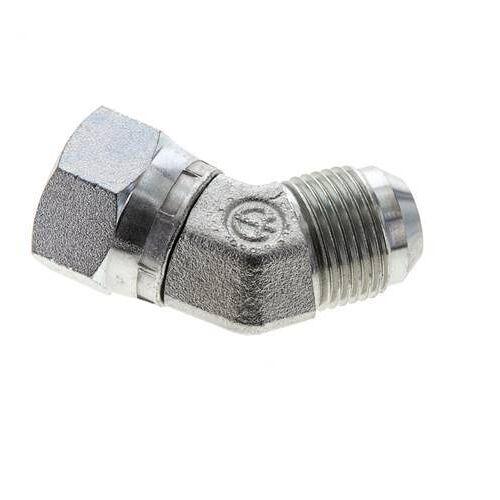 Raccord Anglé JIC 45Degrés UN 1-1/16''-12 Mâle X Femelle Acier 210Bar (2950.5Psi)