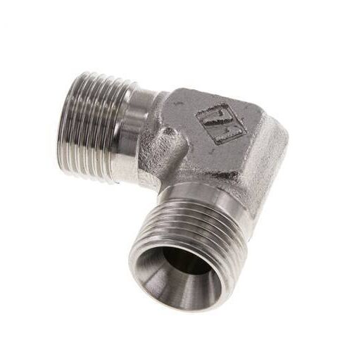 Raccord coudé 90deg G3/8'' Acier inoxydable haute pression Cône 60° 325bar (4566.25psi) Hydraulique