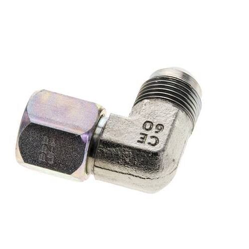 Raccord Anglé JIC 90Degrés UNF 3/4''-16 Mâle X Femelle Acier 275Bar (3863,75Psi)