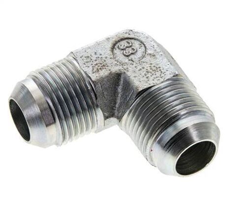 Raccord Angulé JIC 90Degrés UN 1-1/16''-12 Mâle Acier 350Bar (4917.5Psi)