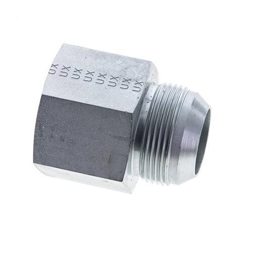 Raccord de réduction JIC G1 1/4'' femelle x UN 1-5/8''-12 mâle Acier 140bar (1967.0psi)