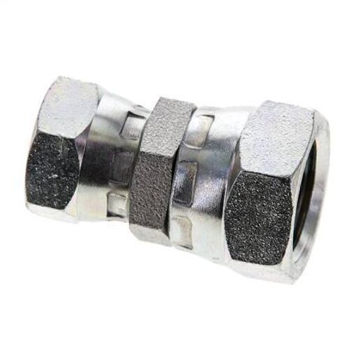 Connecteur droit réducteur G3/8'' x G1/2'' femelle Haute Pression Acier 60° Cône 300bar (4215.0psi) Hydraulique