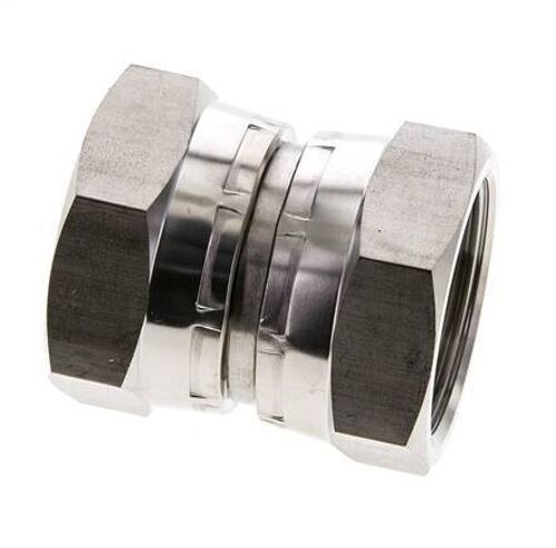 Connecteur droit réducteur G1 1/4'' Femelle Haute Pression Acier Inoxydable Cône 60° 150bar (2107.5psi) Hydraulique