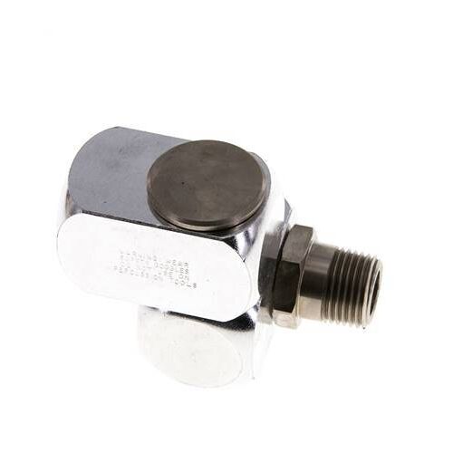 Joint rotatif R1/2'' femelle x mâle en Z Laiton nickelé 15bar (210.75psi)