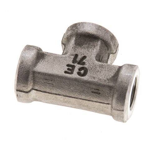 Raccord en T 1/8'' NPT Femelle Acier inoxydable Haute Pression 345bar (4847.25psi)