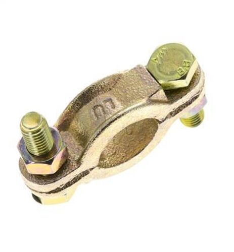 Collier de serrage en fonte malléable 17-22 mm à griffe torsadée DIN 20039A [2 Pièces].