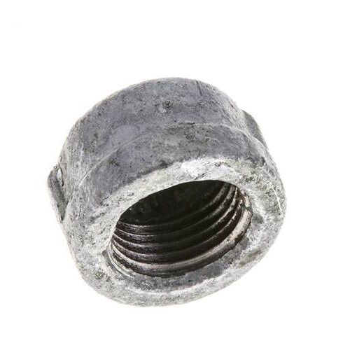 Rp 1/2'' Embout en fonte zinguée Rond 25 Barre [5 Pièces]