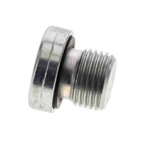 G 1/8'' Mâle Bouchon de fermeture en acier zingué avec hexagone intérieur et joint NBR 400 Bar [5 Pièces].