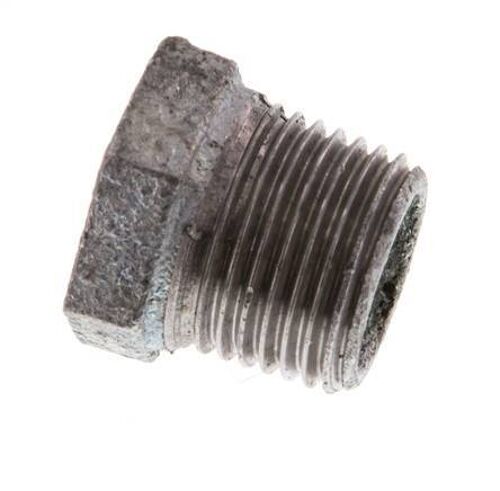 R 1/2'' x Rp 1/4'' M/F Anneau réducteur en fonte zinguée 25 Bar [5 Pièces]