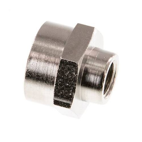 Douille en laiton nickelé G 3/8'' x G 1/8'' 16 Bar [2 pièces]