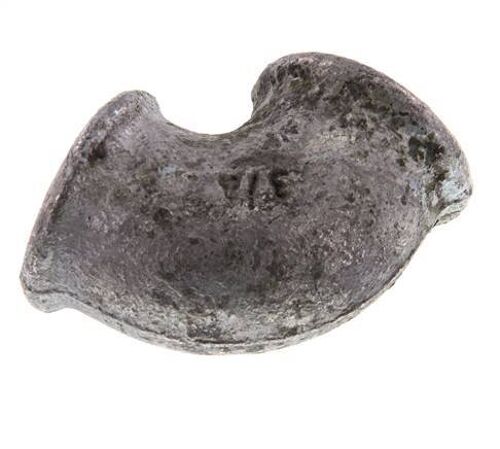 Raccord coudé 90° Rp 3/4'' en fonte zinguée 25 Bar [5 Pièces].