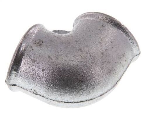 Raccord coudé 90° Rp 1 1/4'' en fonte zinguée 25 Bar [2 Pièces].