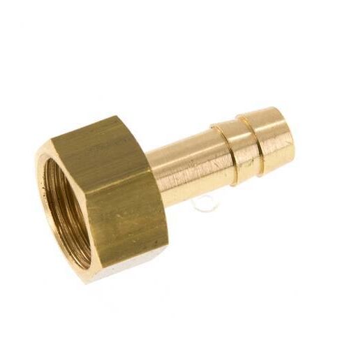 Barbe de tuyau en laiton G 3/8'' x 8mm 16 Bar [2 Pièces].