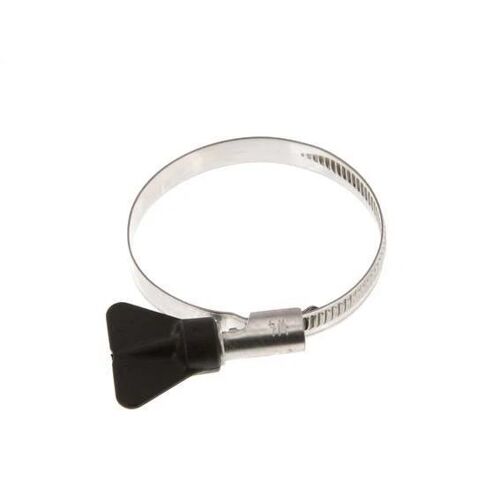 Collier de serrage 40 - 60 mm avec une bande de 9 mm en acier inoxydable 304 et une poignée papillon - Norma [2 Pièces].