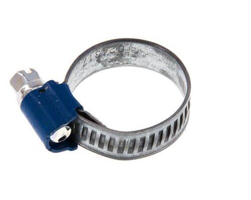 Collier de serrage 16 - 25 mm avec une bande de 9 mm en acier galvanisé - Aba [5 Pièces].