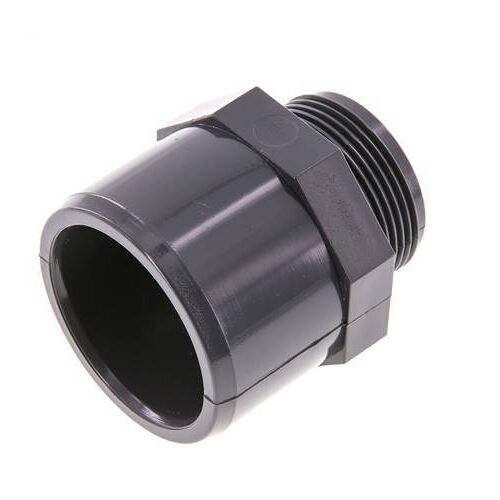 Raccord PVC femelle 50x63mm x mâle G 1-1/2'' [2 Pièces]