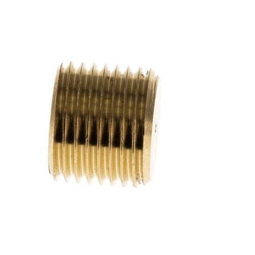 G 1/8'' Bouchon de fermeture en laiton avec Hexagone intérieur sans collier 16 Bar [10 Pièces].