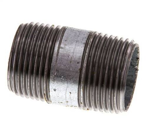 Raccord double en acier zingué R 3/4'' 50 Bar DIN 2982 - 40mm [10 Pièces].