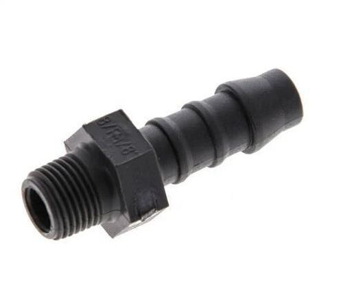 R 1/8'' Male x 8mm PA 6 Embout de tuyau 10 Bar [10 Pièces]