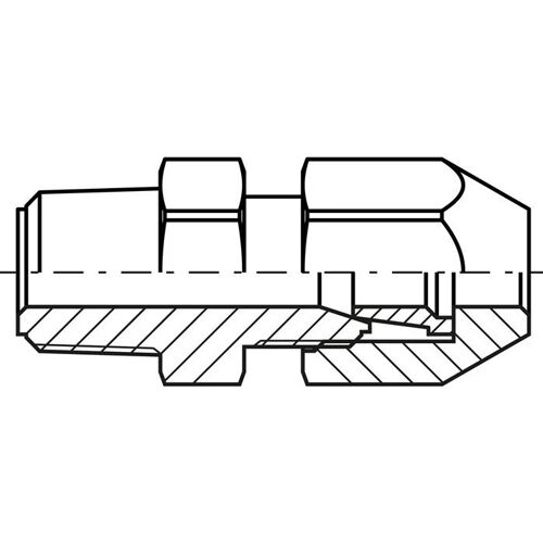 4x6mm & R1/4'' PP Straight Hose Compression Fitting with Male Threads 10bar/145psi [2 Pieces] (en anglais)