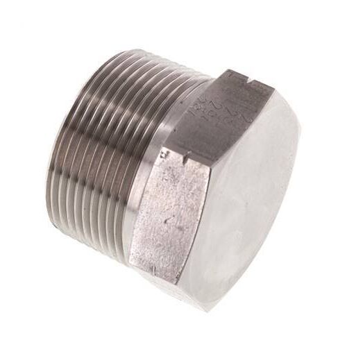 1 1/2'' NPT mâle Bouchon de fermeture en acier inoxydable avec Hexagone extérieur 70 Bar
