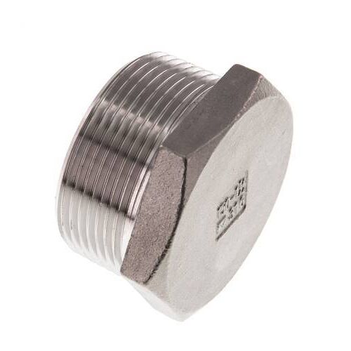 1 1/2'' NPT mâle Bouchon de fermeture en acier inoxydable avec Hexagone extérieur 16 Bar