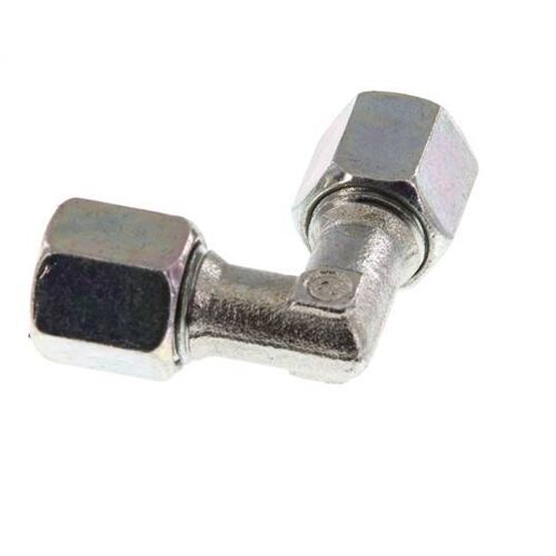 6S Acier zingué coude 90 deg anneau de coupe 630 Bar DIN 2353