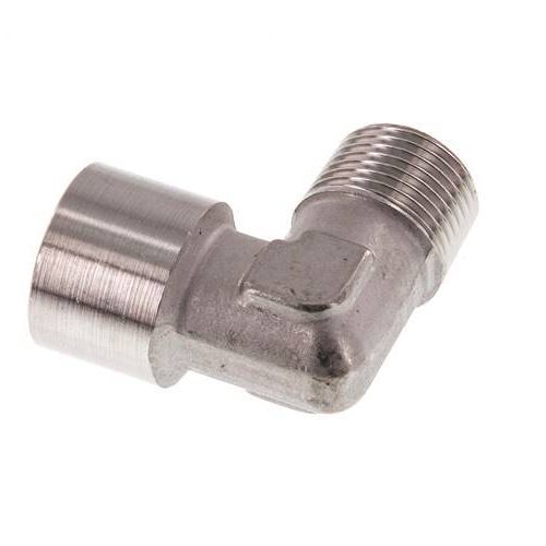 G 3/8'' x R 3/8'' F/M Raccord coudé 90° en acier inoxydable 150 Bar