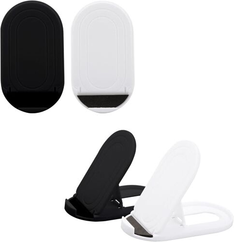 Lot de 4 supports pliables pour t¿¿l¿¿phone portable, forme ovale, multi-angles