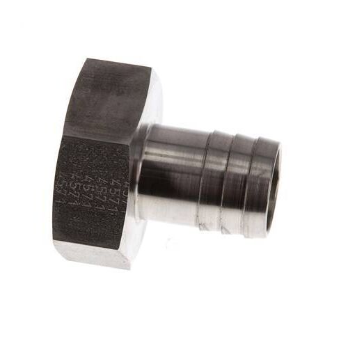 G 1 1/4'' x 25mm Barbe de tuyau en acier inoxydable 40 Bar