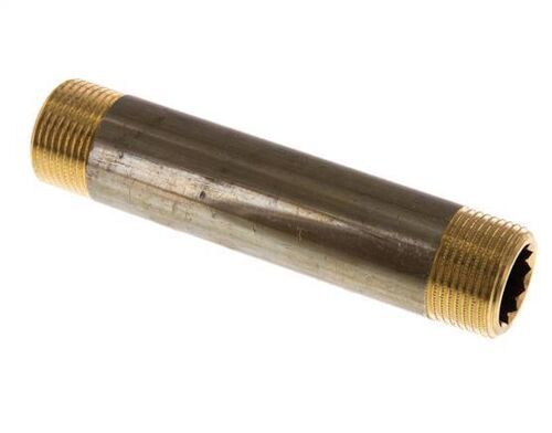 G 3/4'' raccord double en laiton 16 Bar DIN 2982 - 120mm