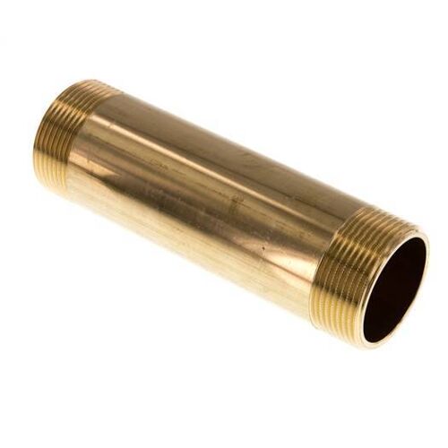 G 1 1/2'' Raccord double en laiton 16 Bar DIN 2982 - 150mm