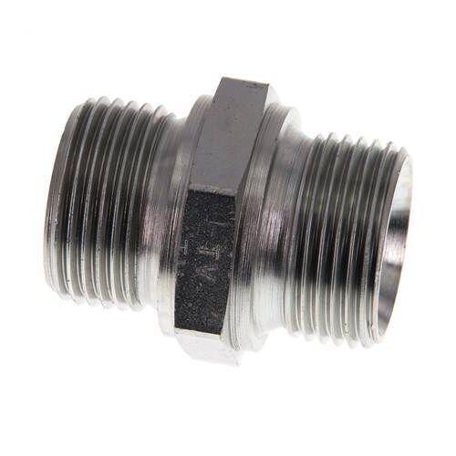 G 1'' Acier zingué double mamelon 345 Bar - Hydraulique