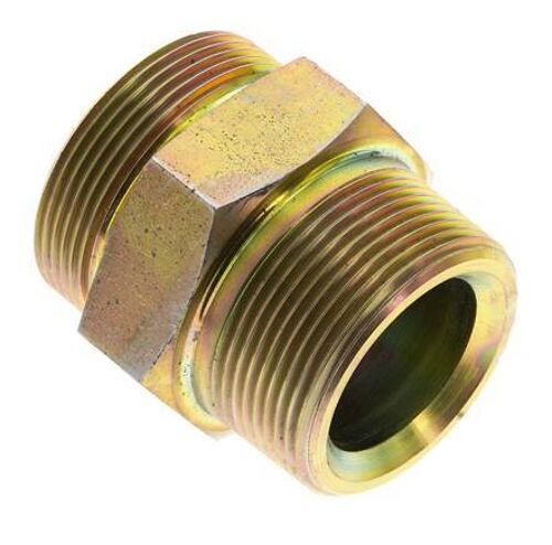 Embout double en acier zingué UN 2''-12 x 1 1/2'' NPT ORFS 250 Bar - Hydraulique