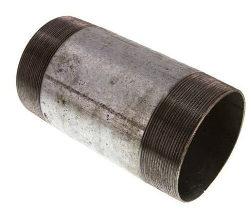 Raccord double en acier zingué R 4'' 50 Bar DIN 2982 - 200mm