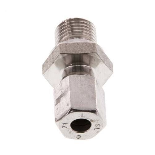 G 1/4'' Male x 6L Anneau de coupe droit en acier inoxydable 315 Bar DIN 2353