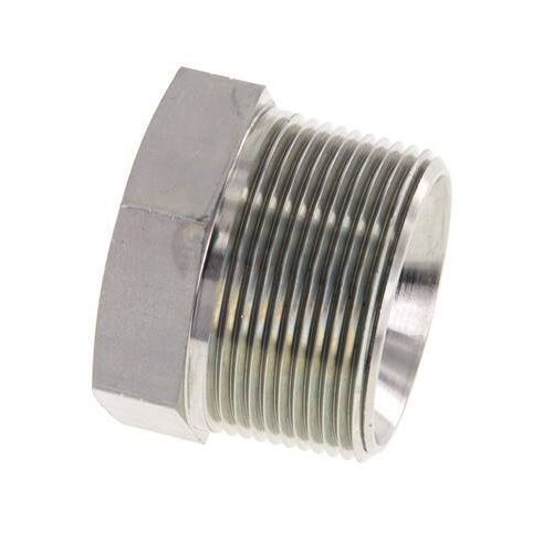 Anneau réducteur en acier zingué 1 1/2'' NPT x 1'' NPT M/F 80 Bar - Hydraulique