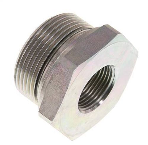 Adaptateur réducteur en acier zingué G 1 1/2'' x G 3/4'' M/F 315 Bar - Hydraulique