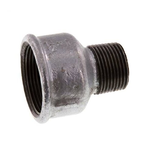 R 1'' x Rp 1 1/2'' M/F Bague réductrice en fonte zinguée 25 Bar