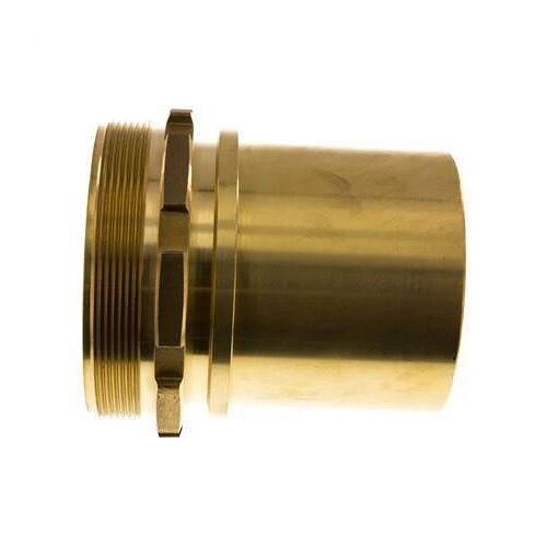 G Embout de tuyau en laiton 4'' mâle x 100 mm avec collier de sécurité DIN 2817