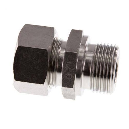 G 3/4'' mâle x 18L Raccord à compression droit en acier inoxydable 315 Bar DIN 2353