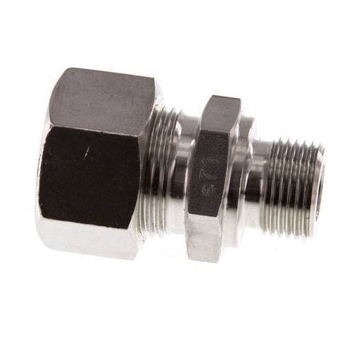 G 3/8'' mâle x 15L Raccord à compression droit en acier inoxydable 315 Bar DIN 2353