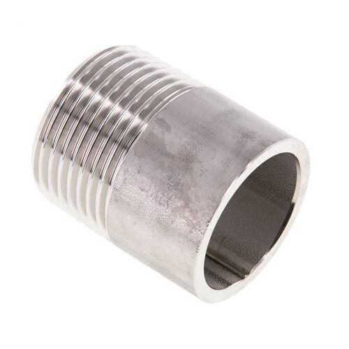R 1'' Male x 33.7mm Raccord pour tuyau en acier inoxydable avec embout à souder 20 Bar DIN 2982 - 40mm