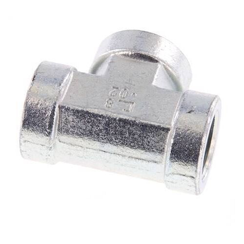 Té en acier zingué G 3/4'' 200 Bar - Hydraulique