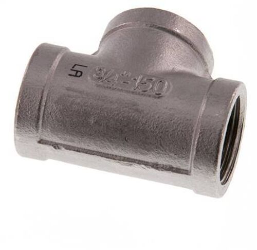 Té en acier inoxydable Rp 3/4'' 16 Bar