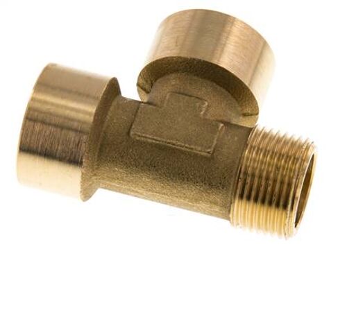 Té en laiton R 3/4'' x G 3/4'' M/F 16 Bar