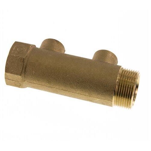 G 1 1/4'' x 2xG 1/2'' F/M/F Tuyaux de distribution en laiton 10 Bar