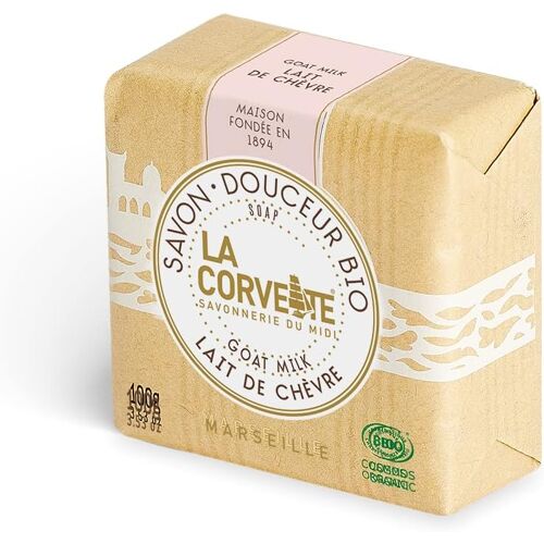 Savon Douceur Bio, Lait De Ch¿¿Vre, 100 G - Peaux Sensibles Type Ecz¿¿Mas, Psoriasis Ou Acn¿¿ - Vertus Hydratantes 